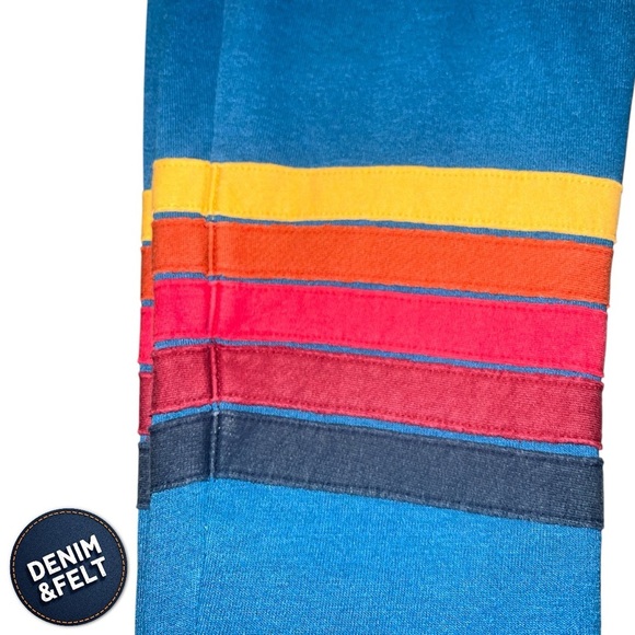 Aviator Nation Women’s Moto Stripe Sweatpants/Joggers | Color: Blue | PRELOVED💙 - Picture 6 of 13